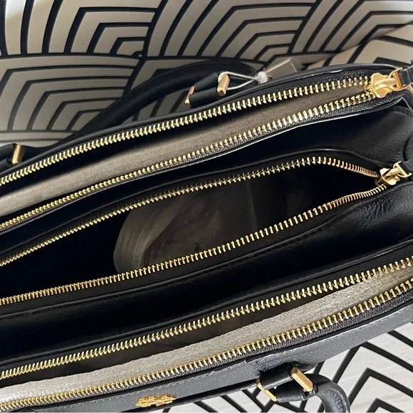 Tory Burch Georgia Double Zip Satchel - Picture 5 of 6